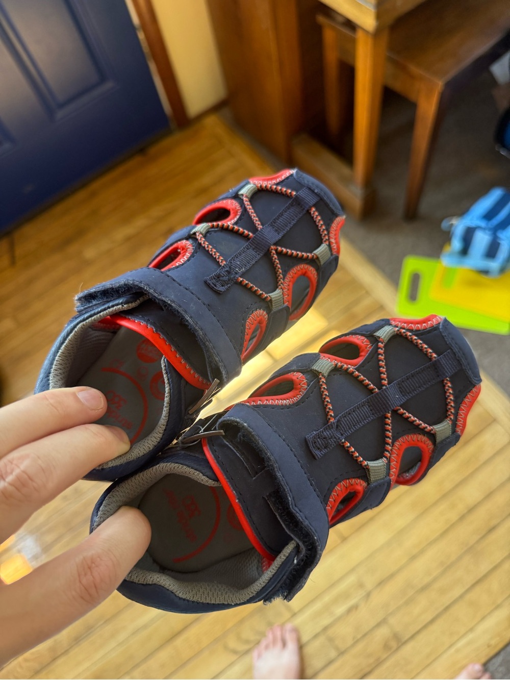 Stride Rite Navy and Red Kids Water Shoes - Closed Toe